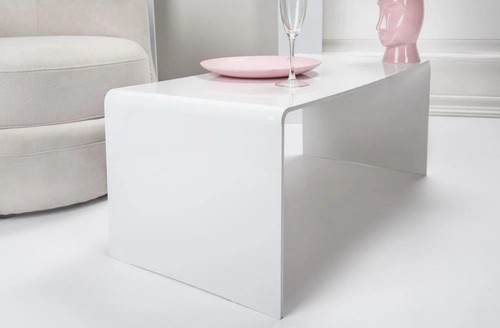 Tavolino plexiglass bianco - tavolino, in