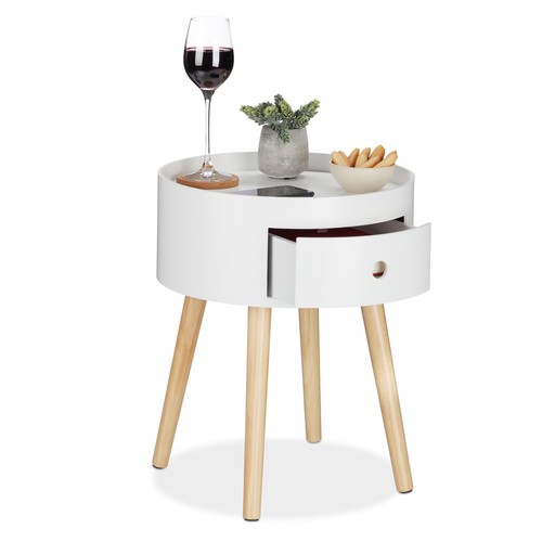 Relaxdays tavolino rotondo - relaxdays,