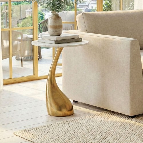 Tavolino salotto 45cm oro - tavolino, da